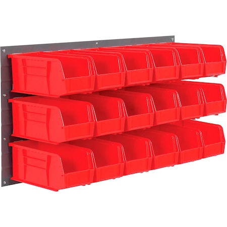 Global Industrial Steel 11 in D x 19 in H x 36 in W, Gray 550201RD